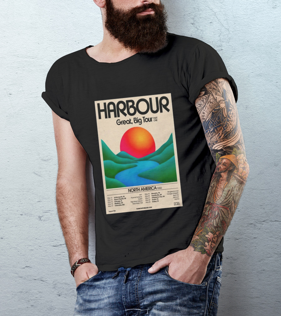 HARBOUR Great Big Tour Part One North America 2026 Dates And Locations T-Shirt