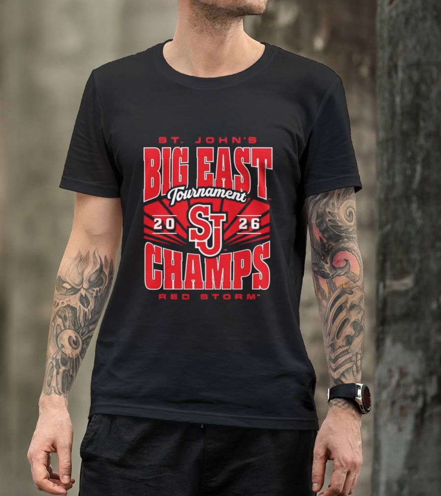 St. John's Red Storm 2026 Big East Tournament Champs T-Shirt