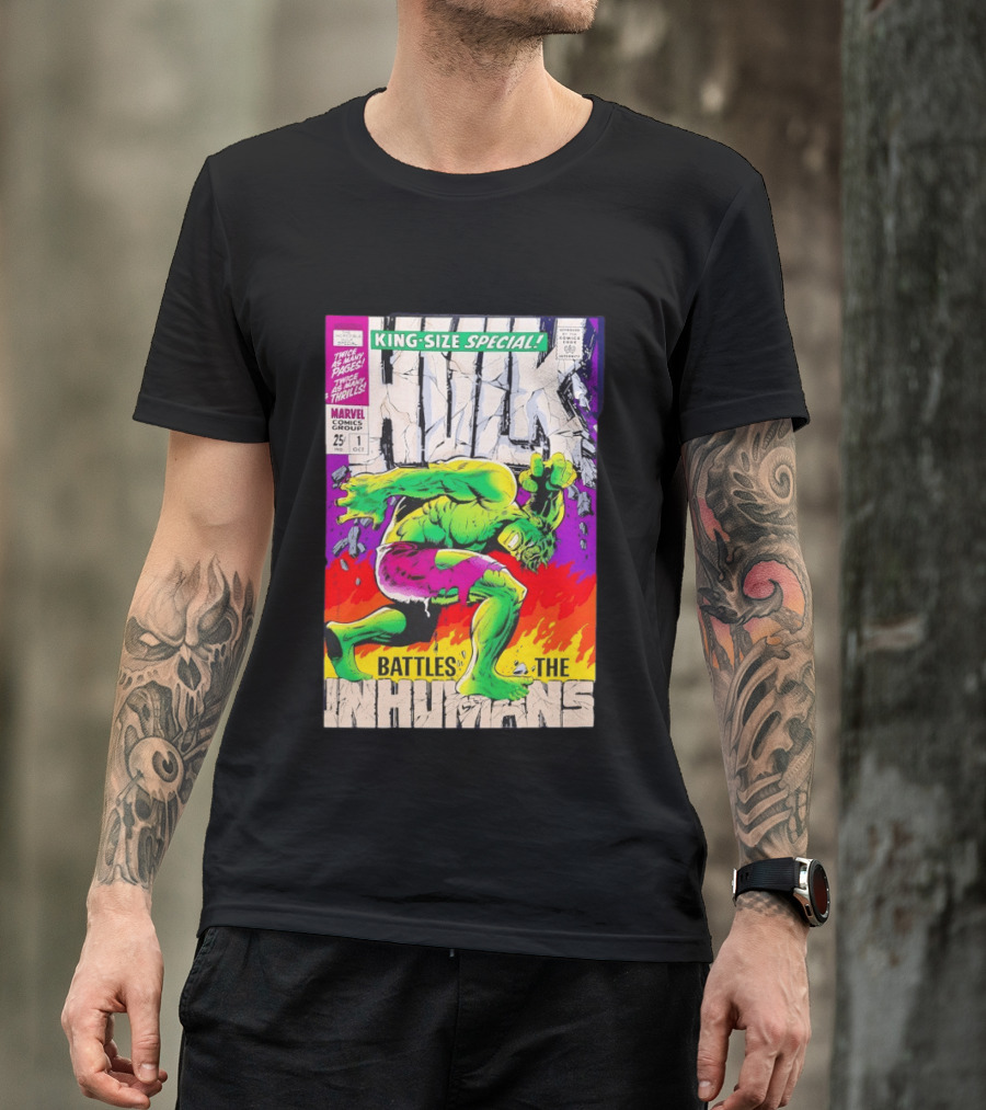 The Incredible Hulk King Size Special Battles The Inhumans Marvel Comics Group 1968 Cover T-Shirt