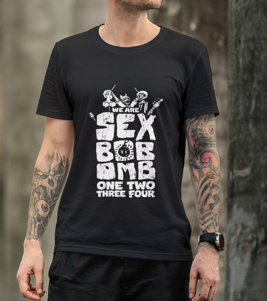 We Are Sex Bob Omb One Two Three Four Band T-Shirt