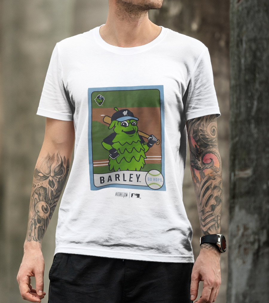 Hillsboro Hops Barley Go Hops Baseball T-Shirt
