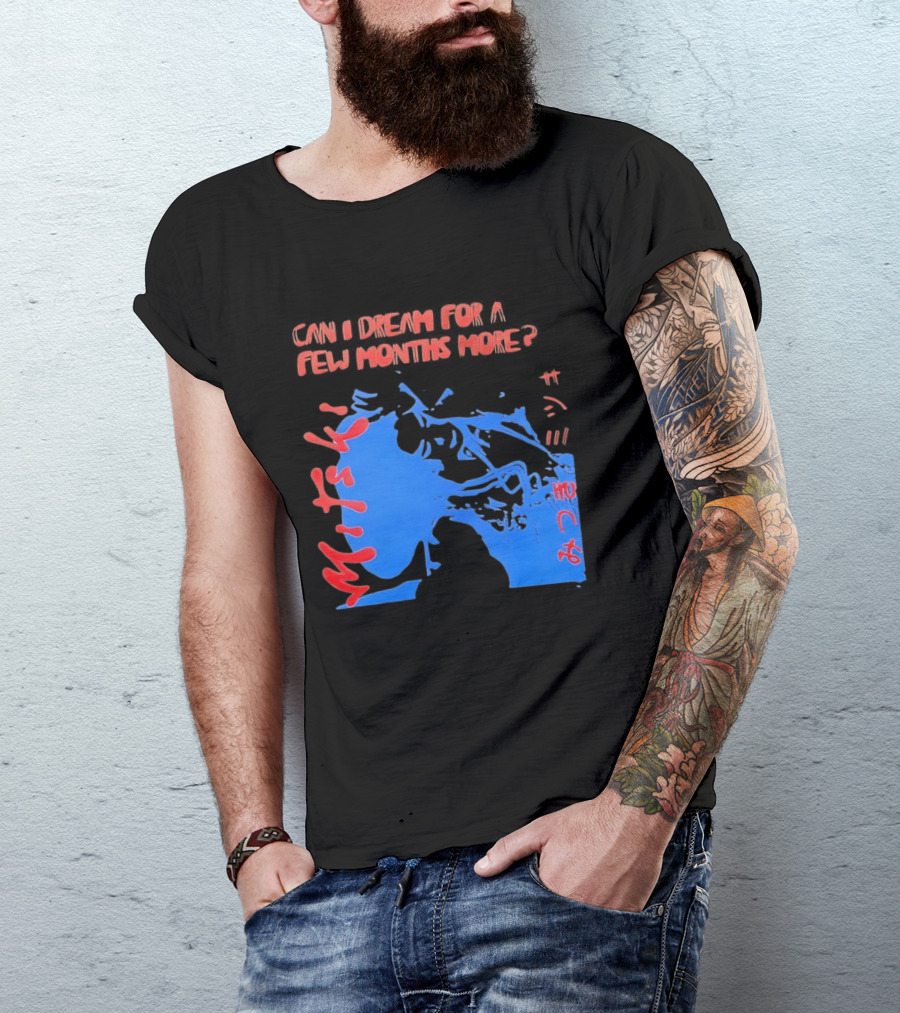 Can I Dream For Few Months More Unique Abstract Peaceful Face Blue And Red T-Shirt