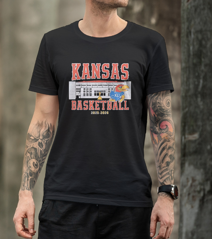 Kansas Jayhawks Basketball 2025 2026 Allen Fieldhouse KU T-Shirt