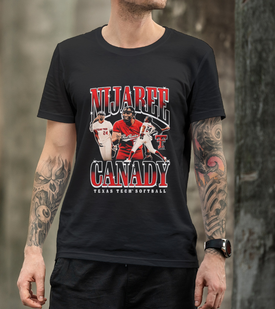 NiJaree Canady 24 Texas Tech Red Raiders Softball Star T-Shirt