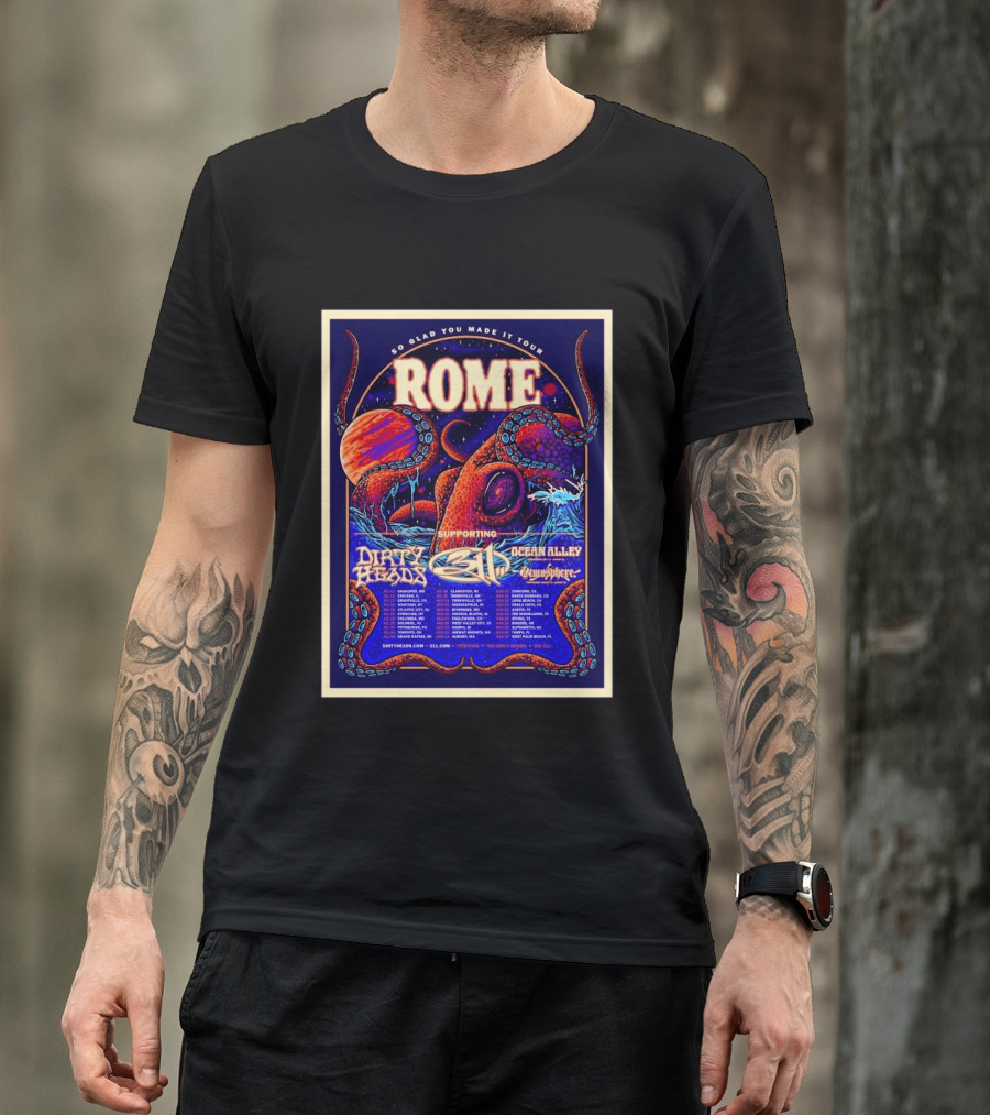 So Glad You Made It Tour 2026 Rome 311 Dirty Heads Ocean Alley Tour Clarkston MI T-Shirt