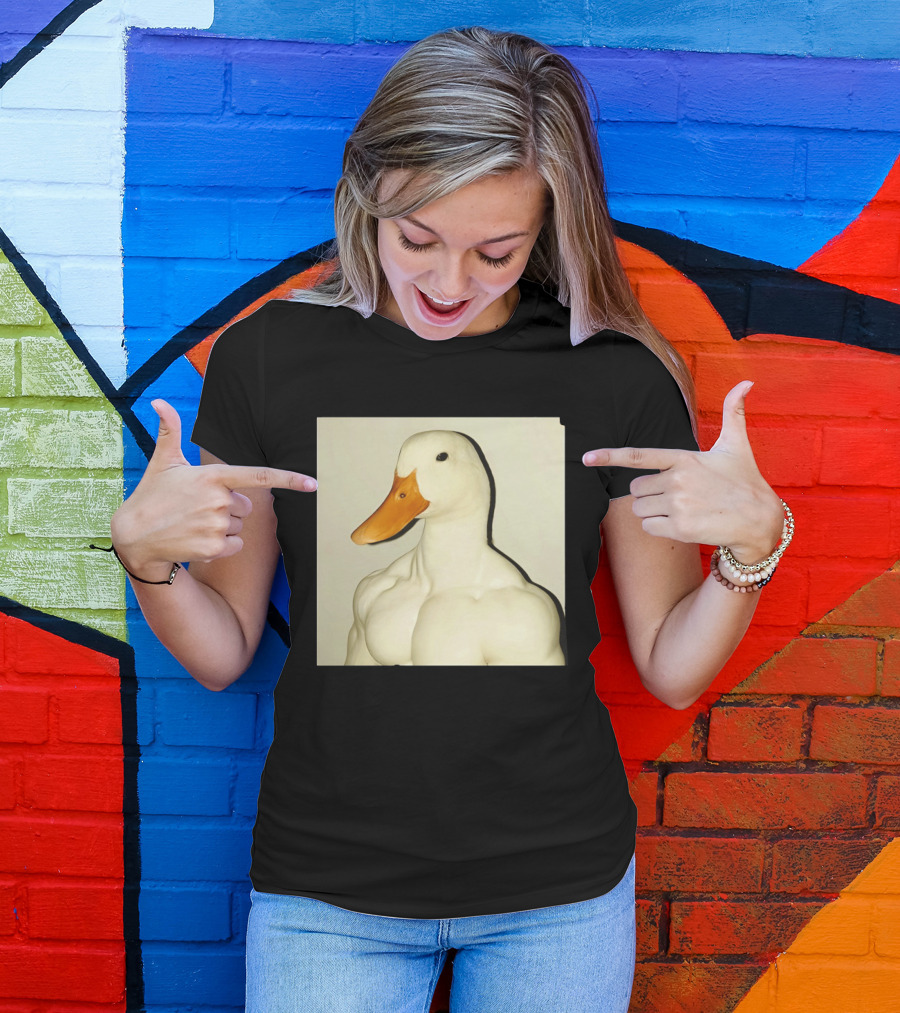 Muscle Goose Meme Buff Animal Bodybuilder Goose T-Shirt