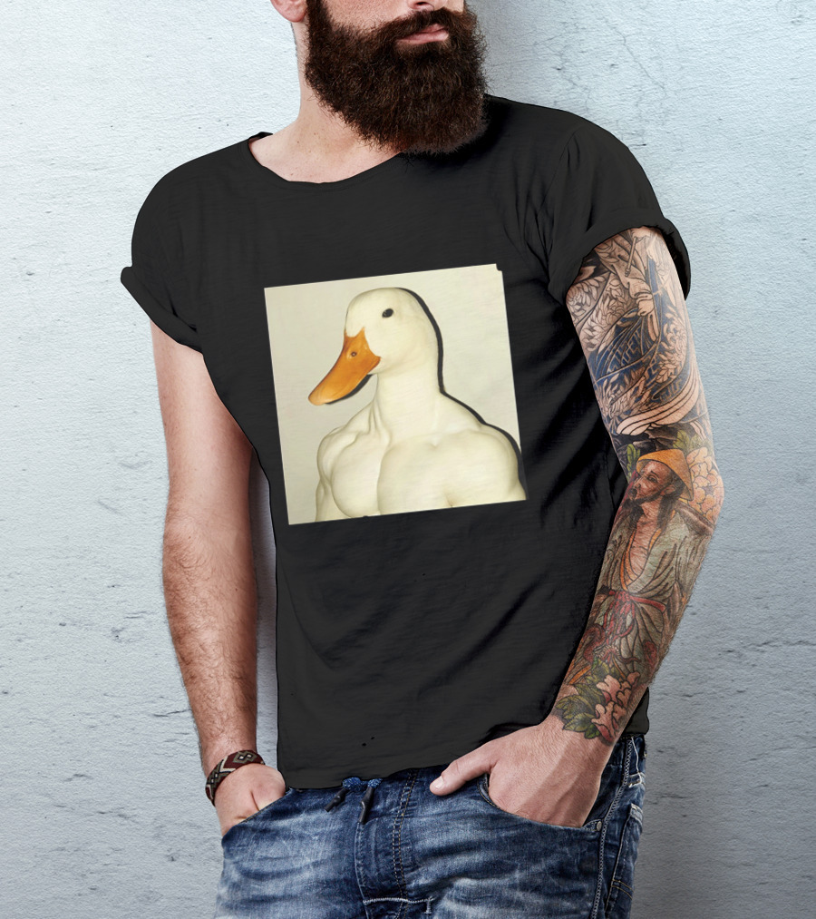 Muscle Goose Meme Buff Animal Bodybuilder Goose T-Shirt