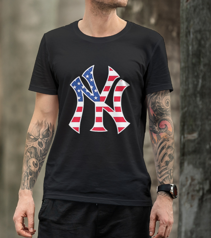 New York Yankees Military Appreciation Red White Blue Stars And Stripes T-Shirt
