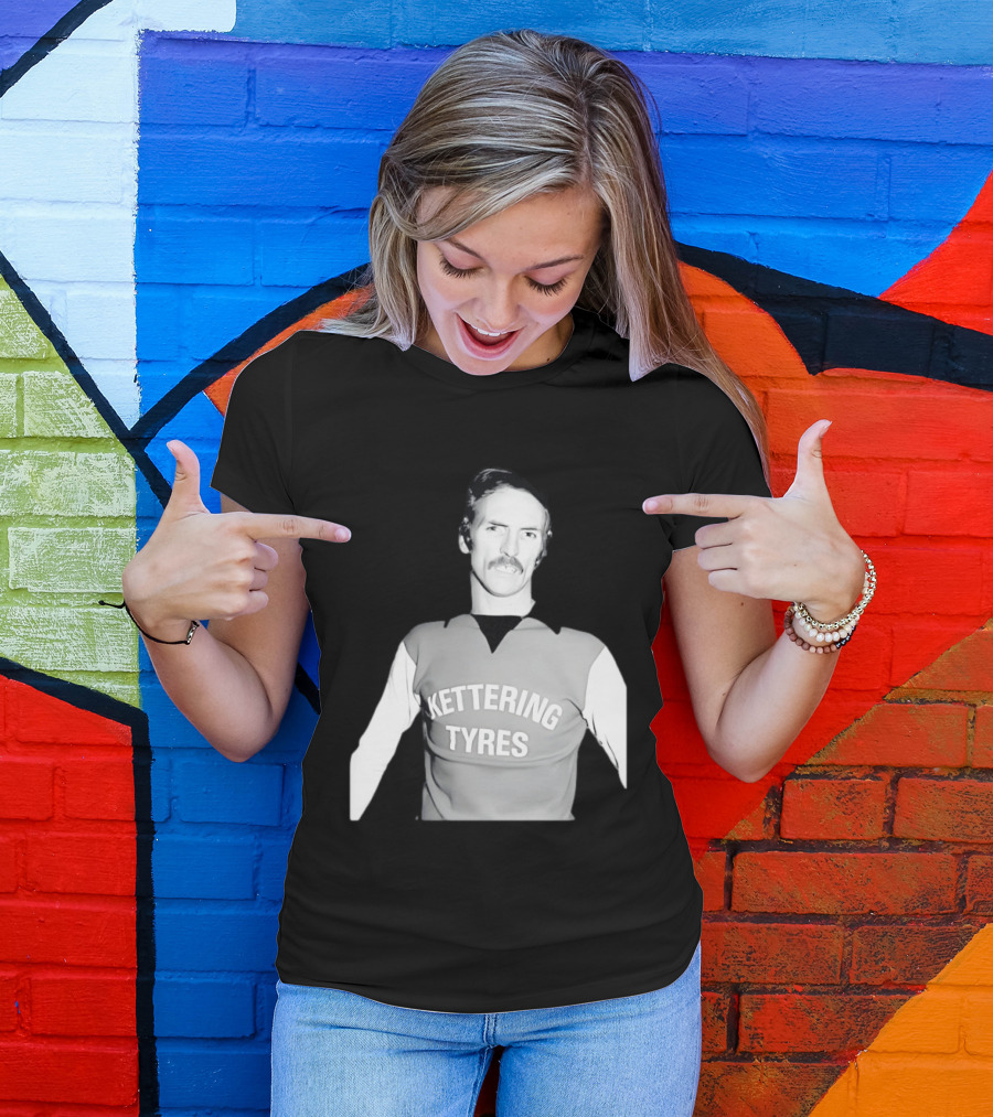 Derek Dougan Kettering Tyres Football Top T-Shirt