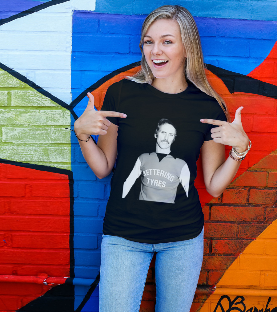 Derek Dougan Kettering Tyres Football Top T-Shirt