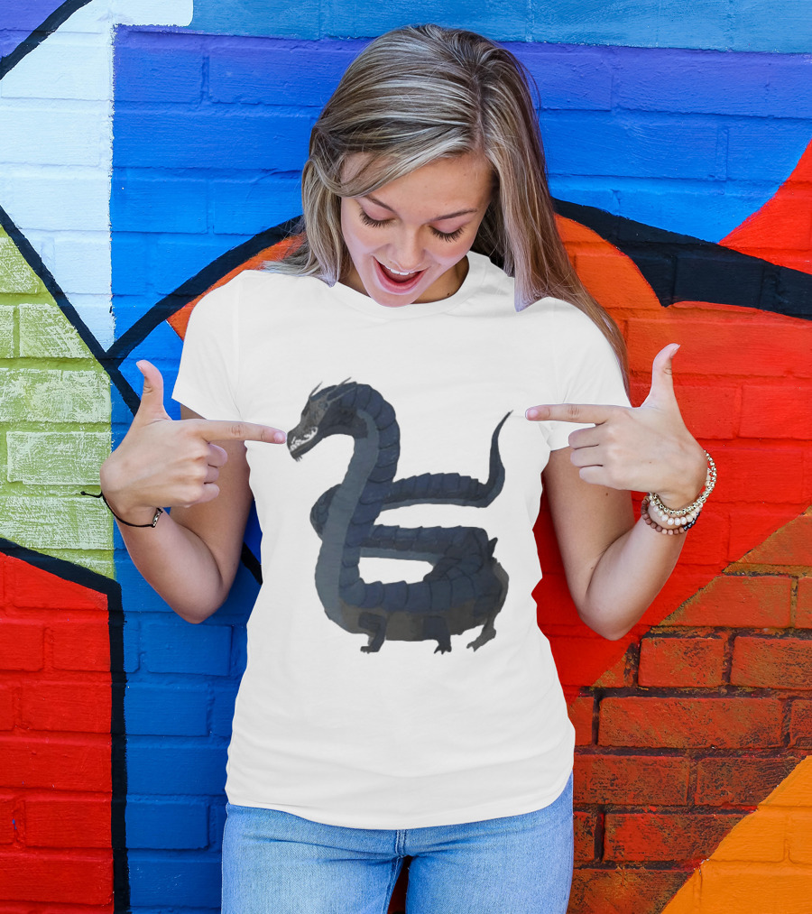 Behir Creature Dungeons And Dragons Fantasy Monster T-Shirt