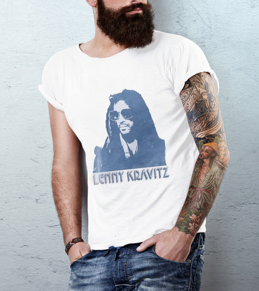Lenny Kravitz Blue Sunglasses Las Vegas T-Shirt