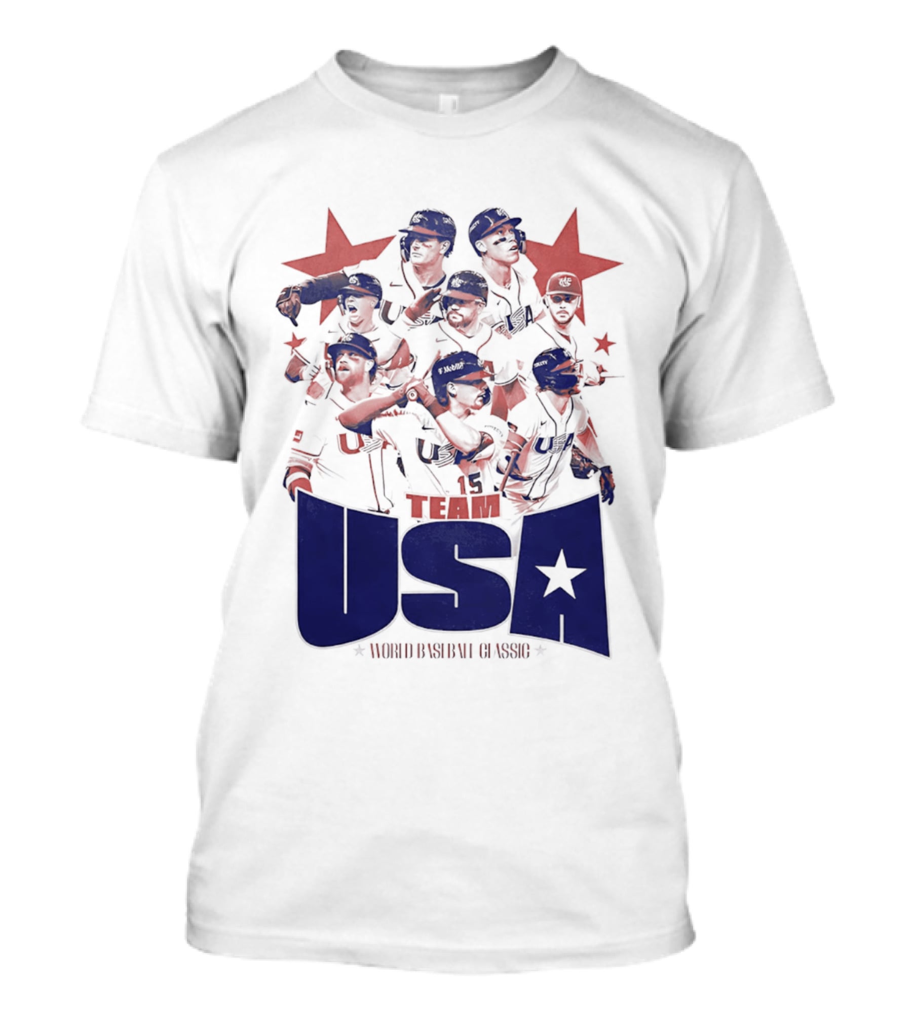TEAM USA Baseball World Classic Players Lineup Stars T-Shirt