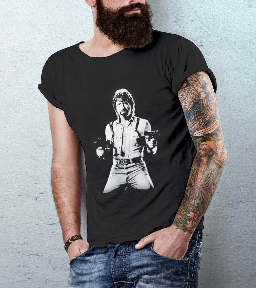 Chuck Norris Movie Star Icon Action Hero Television Series T-Shirt