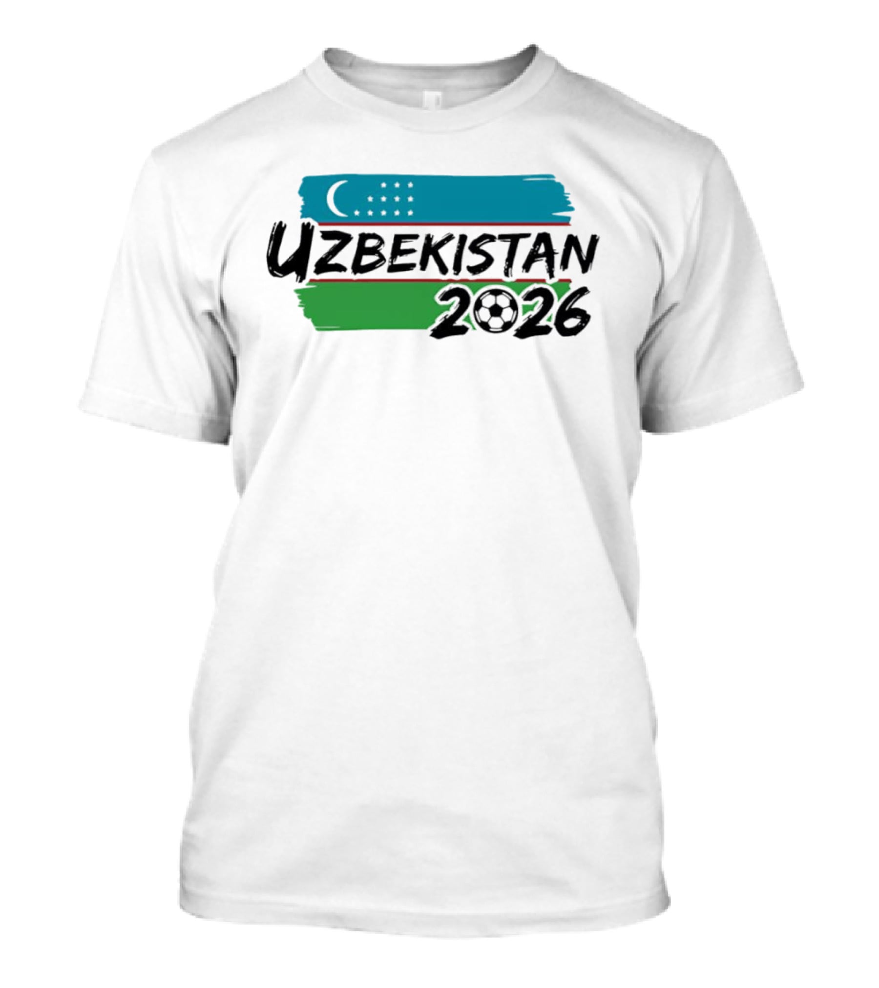 Uzbekistan 2026 National Team World Cup Soccer Flag T-Shirt