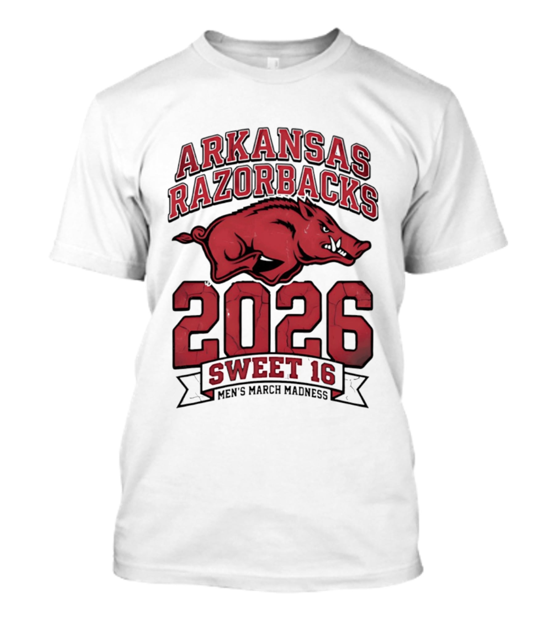Arkansas Razorbacks 2026 Sweet 16 Men's March Madness T-Shirt