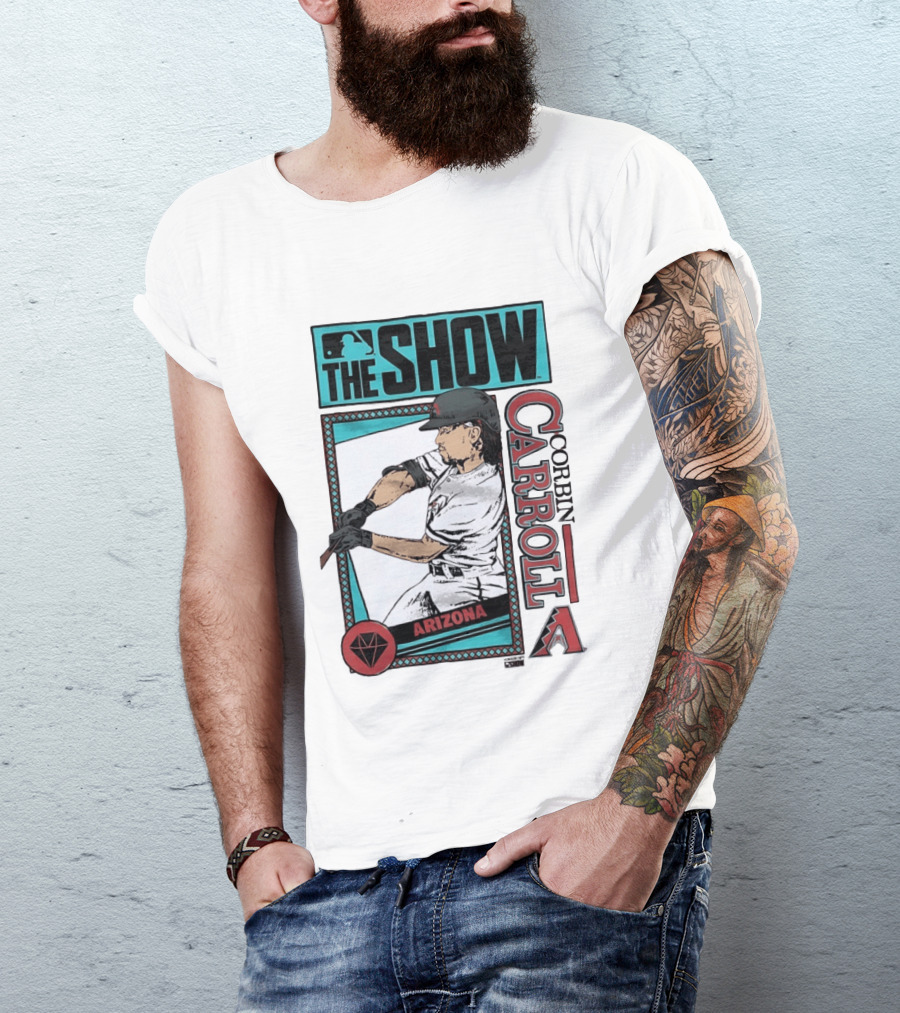 MLB The Show Corbin Carroll Arizona Diamondbacks Baseball Player T-Shirt