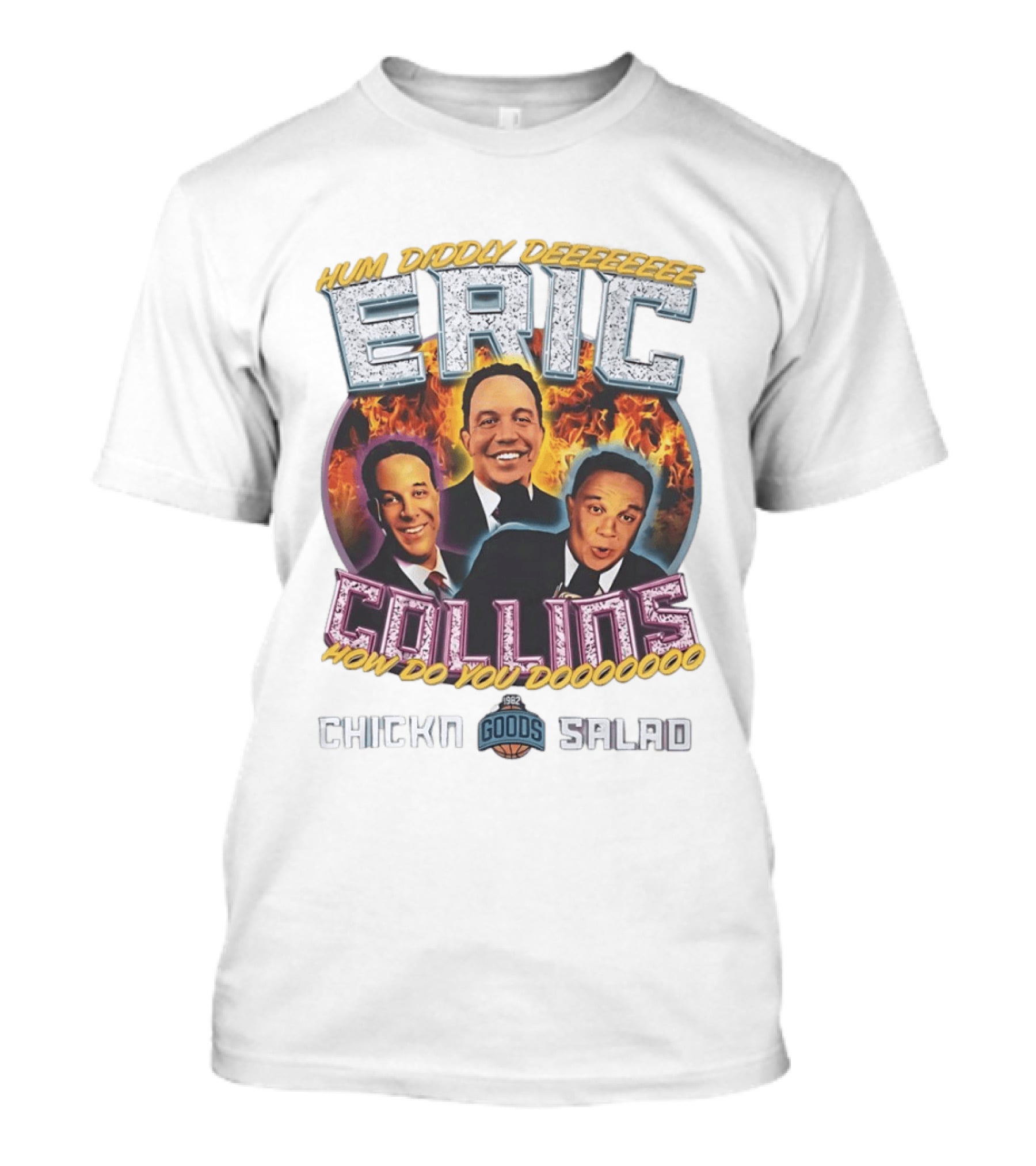Eric Collins Hum Diddy Deeeeeeee How Do You Doooooooo Chickn Salad 1982 Goods T-Shirt