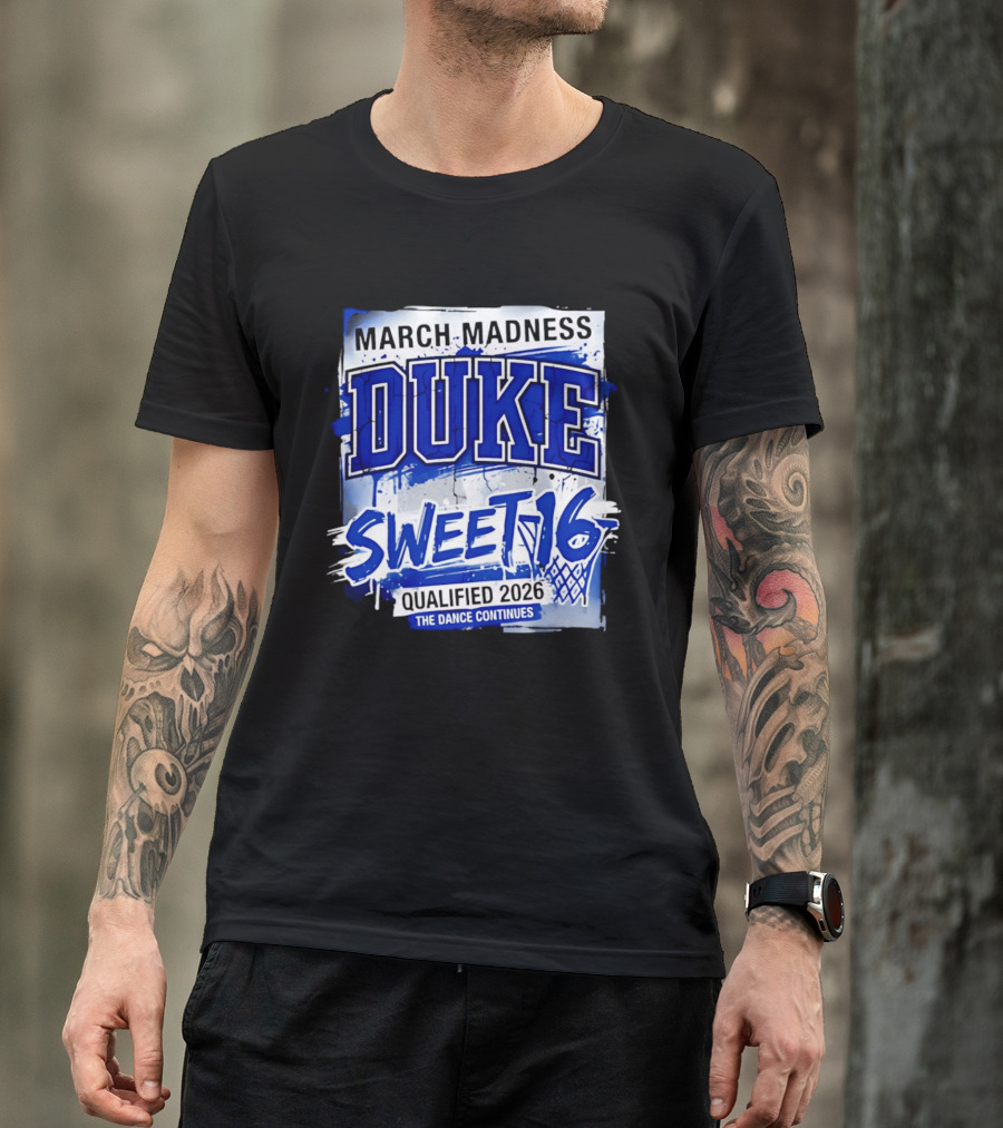 Duke Blue Devils 2026 NCAA March Madness Sweet 16 The Dance Continues T-Shirt