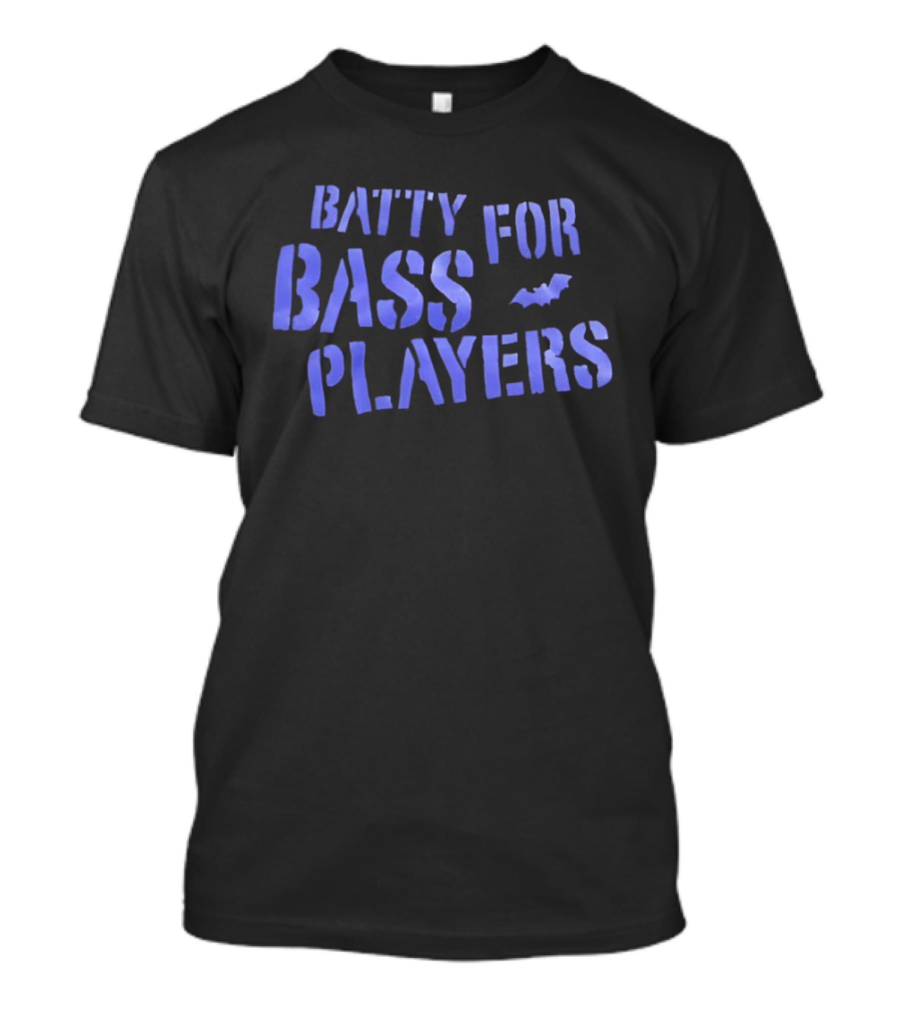 Batty For Bass Players Bat Icon Halloween T-Shirt