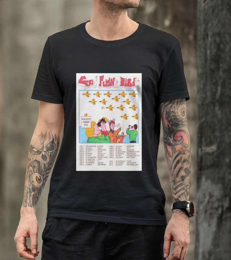 Good Flying Birds Europe UK Summer Tour 2026 Concert Dates T-Shirt