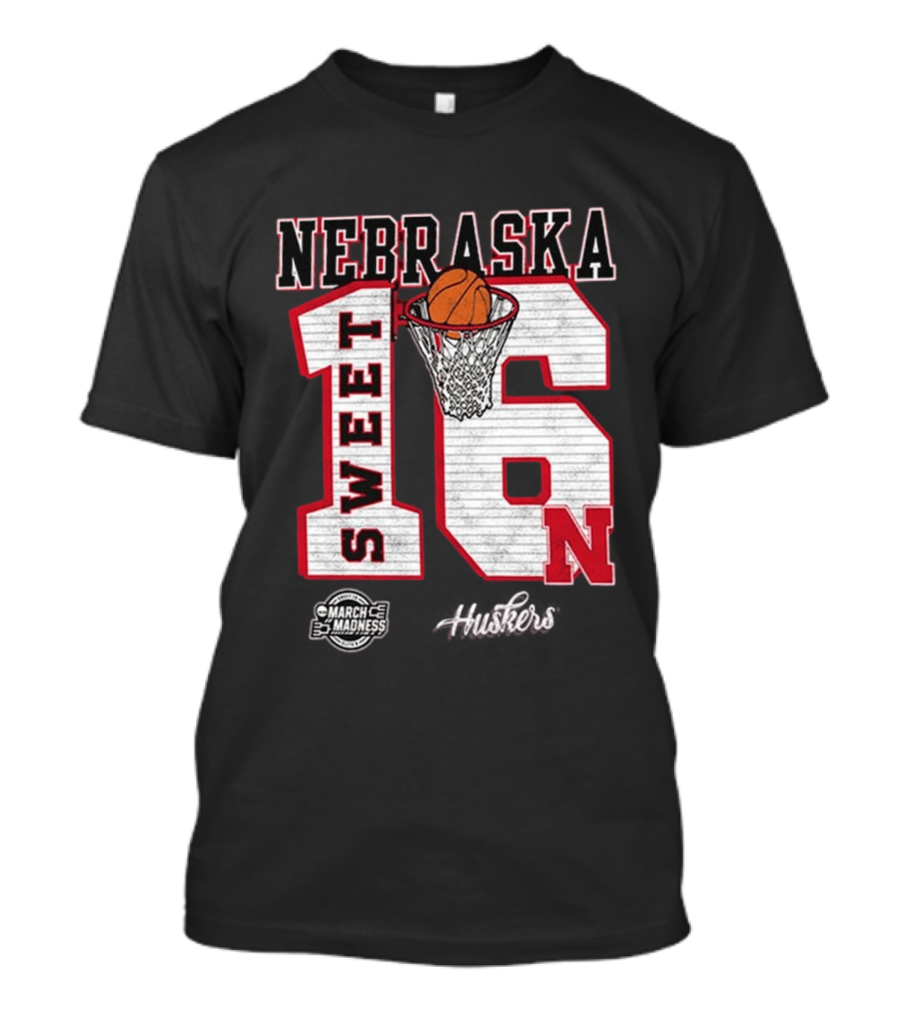 Nebraska Cornhuskers Basketball Sweet 16 March Madness 2026 T-Shirt