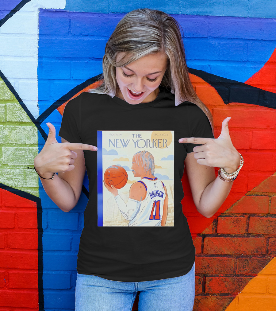 The New Yorker Jalen Brunson 11 New York Knicks Madison Square Garden December 8 2023 T-Shirt