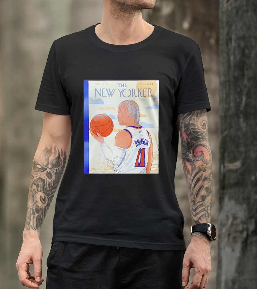 The New Yorker Jalen Brunson 11 New York Knicks Madison Square Garden December 8 2023 T-Shirt
