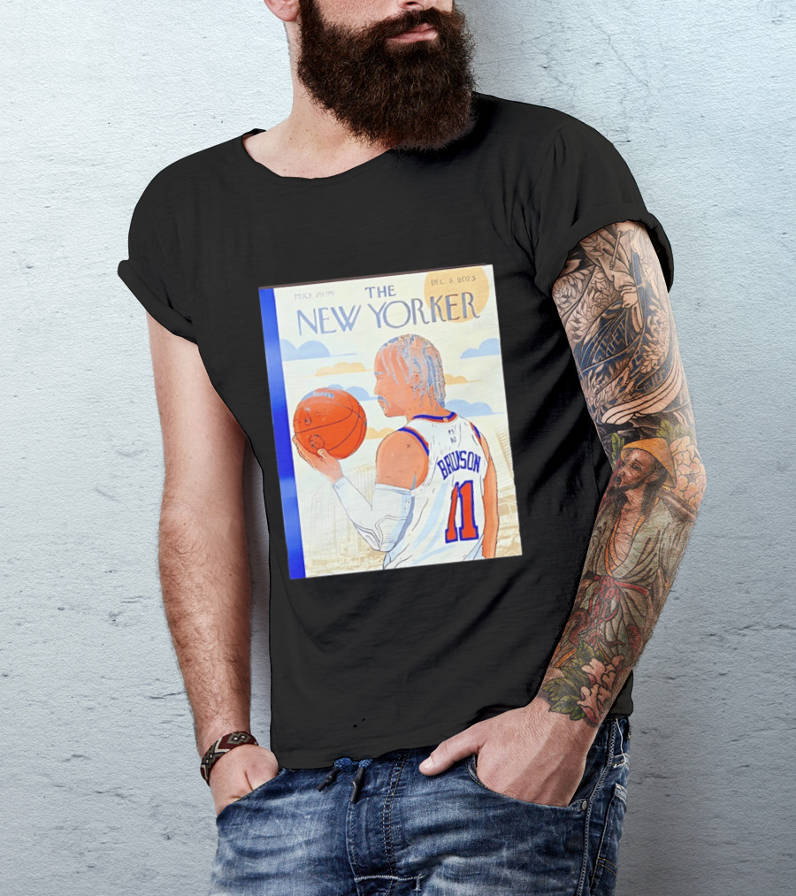 The New Yorker Jalen Brunson 11 New York Knicks Madison Square Garden December 8 2023 T-Shirt