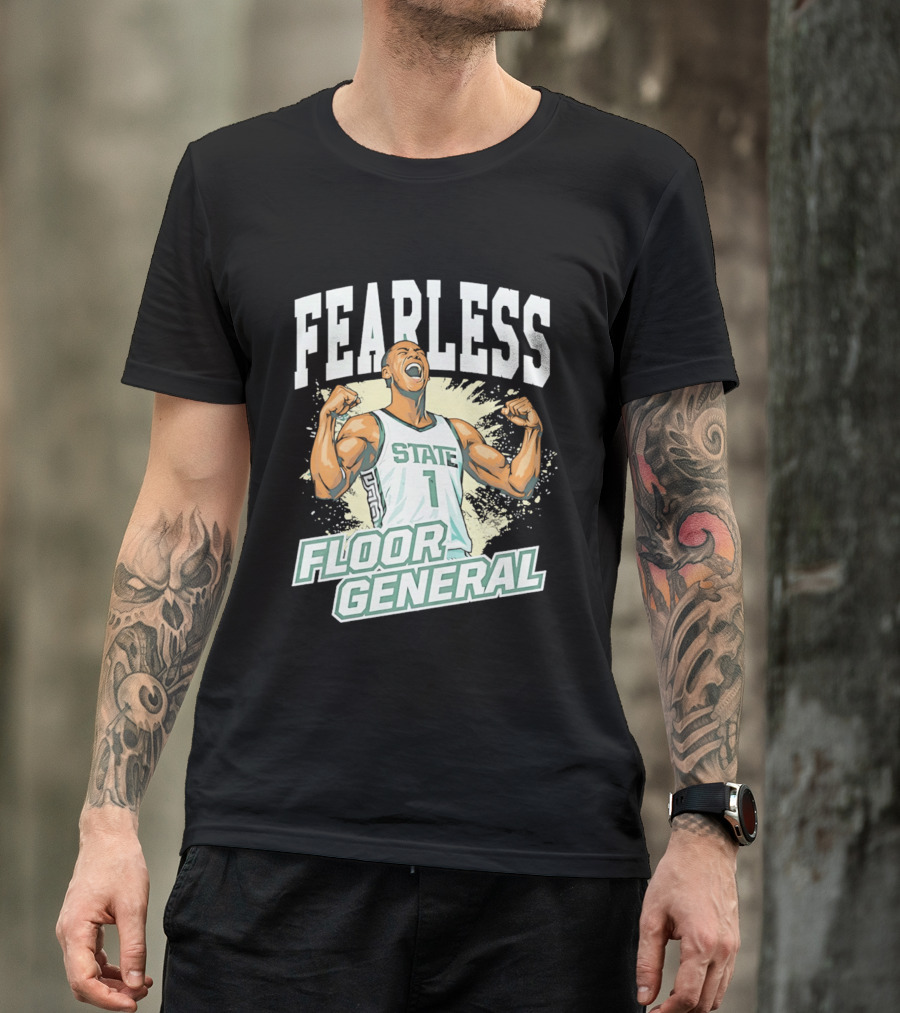Fearless State 1 Floor General MM26 Michigan State Spartans T-Shirt