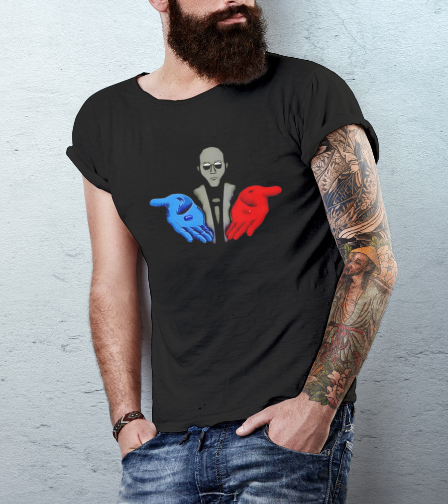 Morpheus Neo Red Pill Blue Pill 1999 Matrix T-Shirt