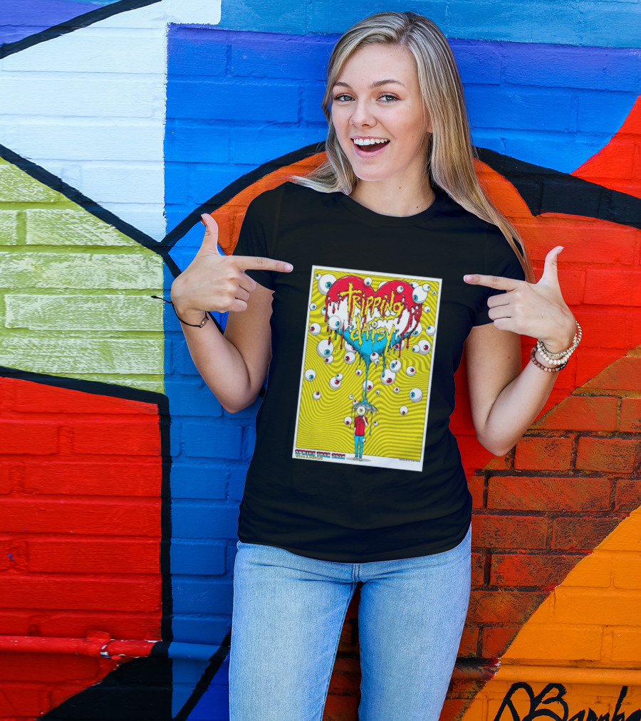 Tripping Daisy Spring Tour 2026 Psychedelic Heart And Eye Balloons By Cody Schibi T-Shirt