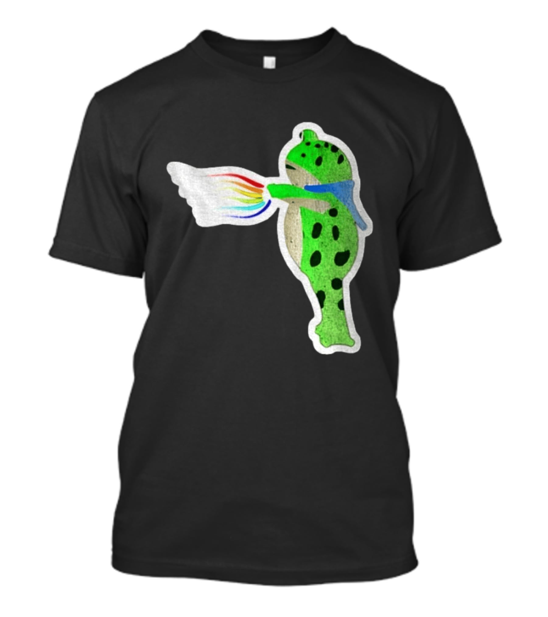 Portland Frog Holding Rainbow Flag LGBT Pride Anti Maga Protest T-Shirt