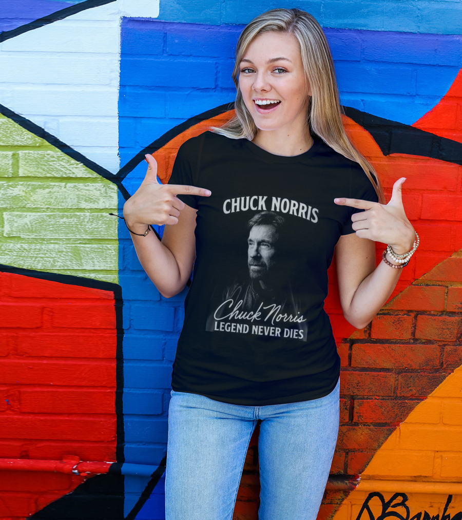 Chuck Norris Legend Never Dies Two Sides T-Shirt