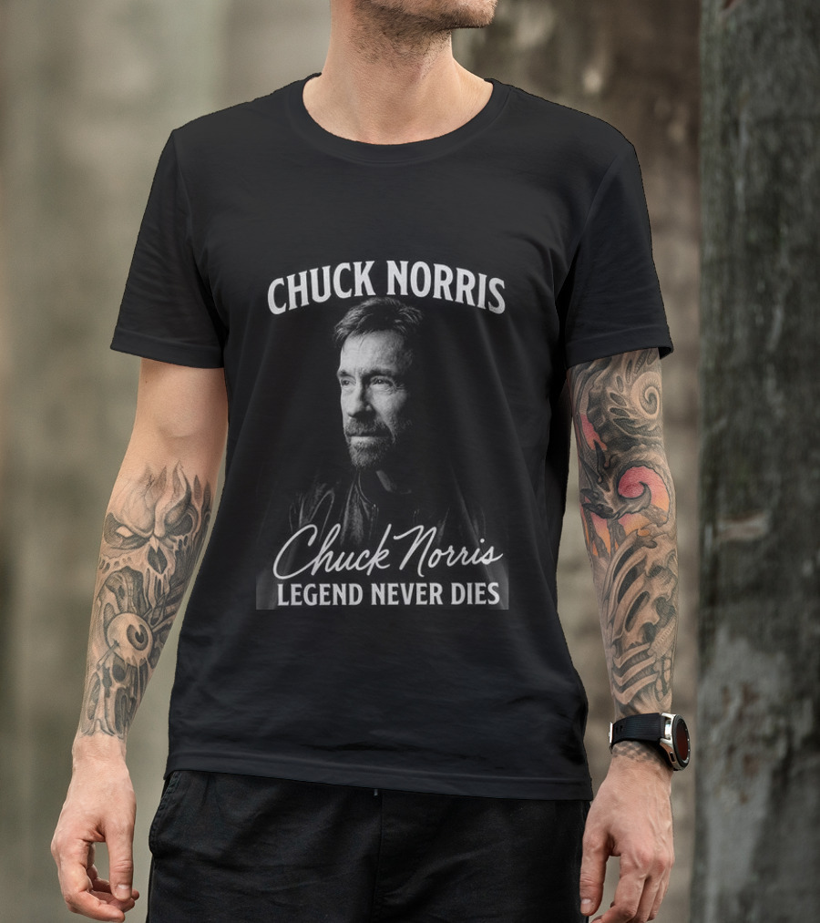 Chuck Norris Legend Never Dies Two Sides T-Shirt