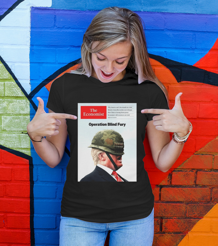The Economist Donald Trump Operation Blind Fury Magazine Cover T-Shirt