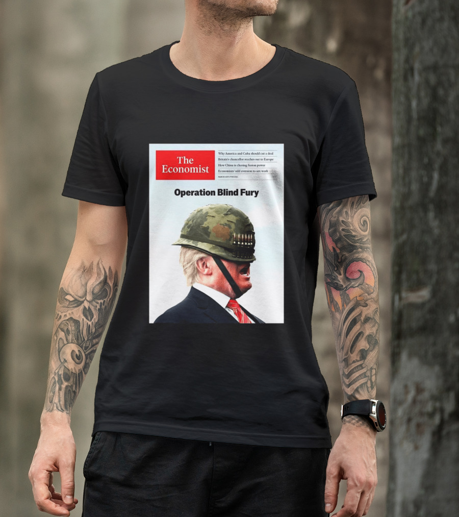 The Economist Donald Trump Operation Blind Fury Magazine Cover T-Shirt