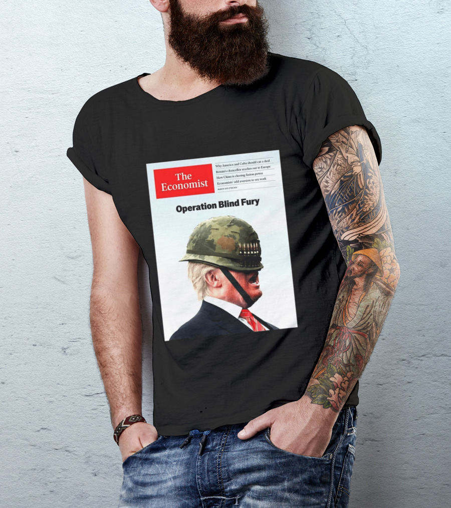 The Economist Donald Trump Operation Blind Fury Magazine Cover T-Shirt