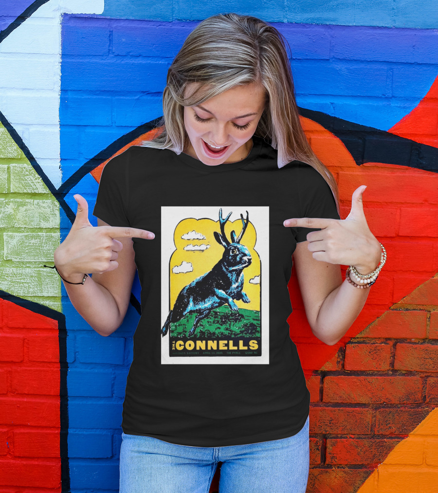 The Connells April 11 2026 The Pyrle Greensboro NC With Bass Battery Jackalope T-Shirt