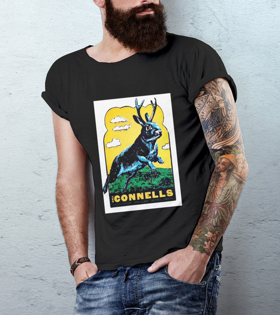 The Connells April 11 2026 The Pyrle Greensboro NC With Bass Battery Jackalope T-Shirt