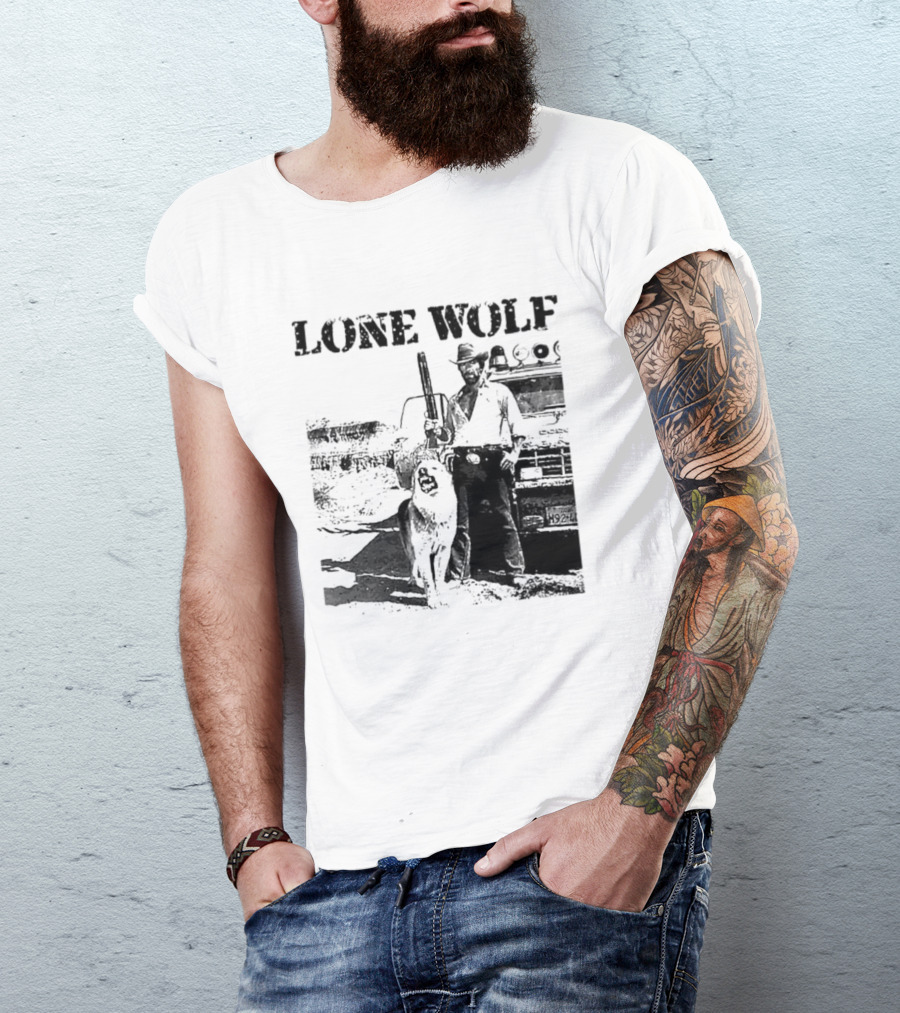 Chuck Norris Lone Wolf McQuade Vintage Action Scene T-Shirt