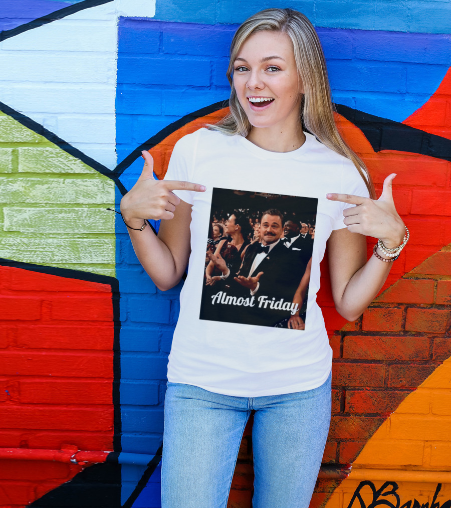 Almost Friday Leo Mustache Tuxedo Event T-Shirt