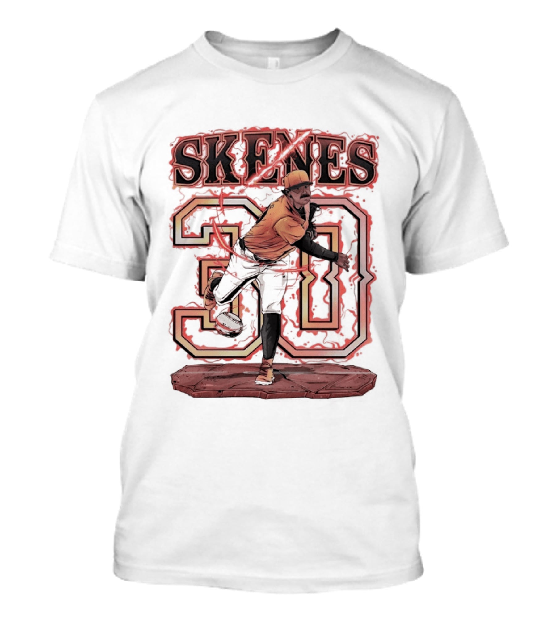 Skenes 30 Pittsburgh Pirates Baseball Blazing 2026 T-Shirt