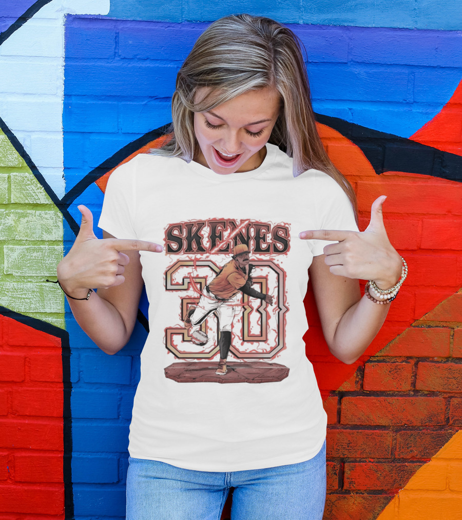 Skenes 30 Pittsburgh Pirates Baseball Blazing 2026 T-Shirt