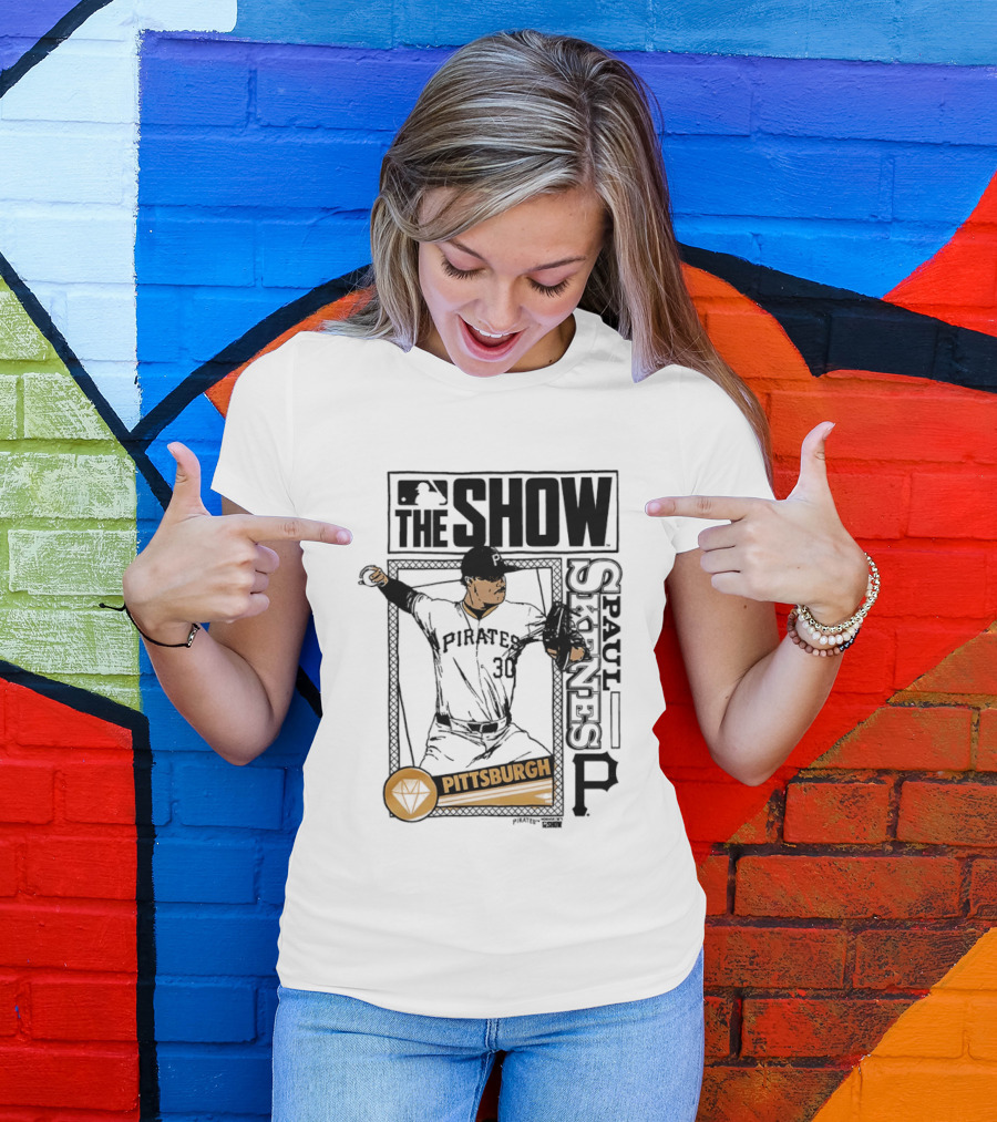 Pittsburgh MLB The Show Paul Skenes 30 Caricature T-Shirt