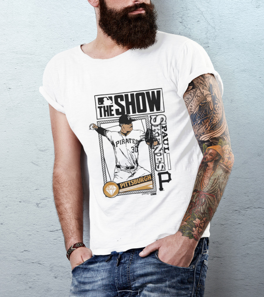 Pittsburgh MLB The Show Paul Skenes 30 Caricature T-Shirt