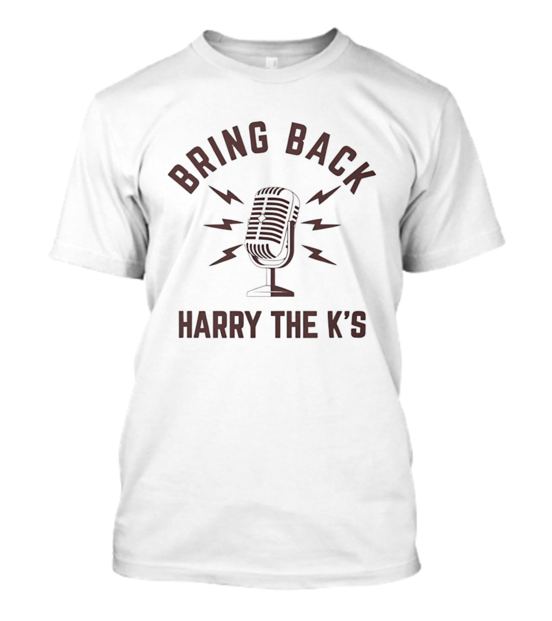 Bring Back Harry The K's Microphone With Lightning Bolts T-Shirt