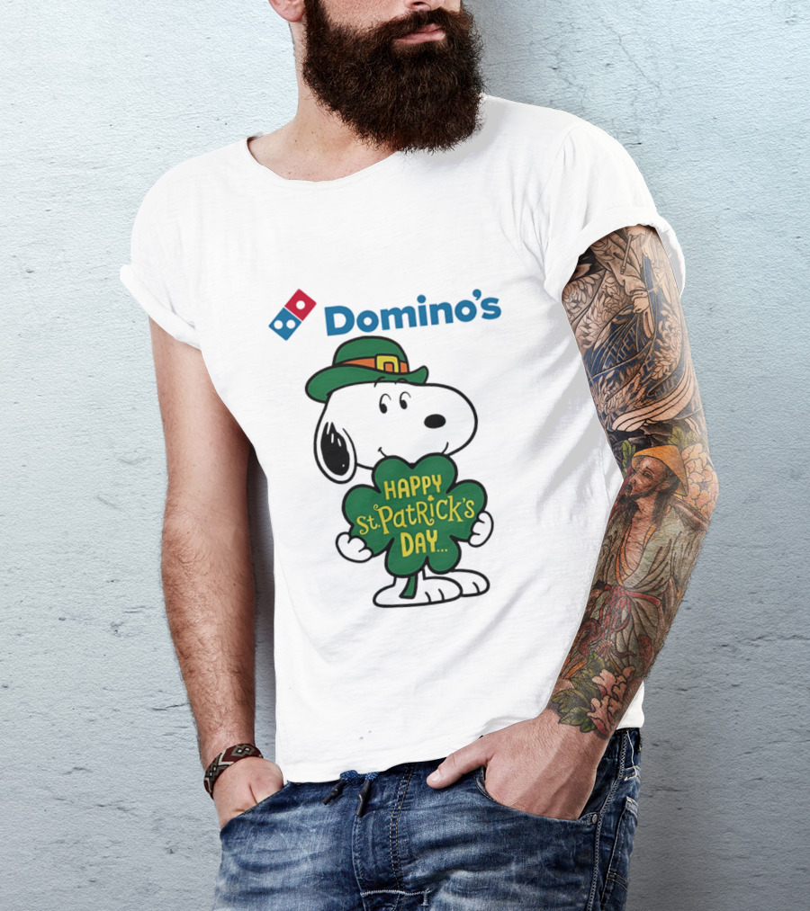Domino's Snoopy Happy St. Patrick's Day 2026 Collaboration T-Shirt