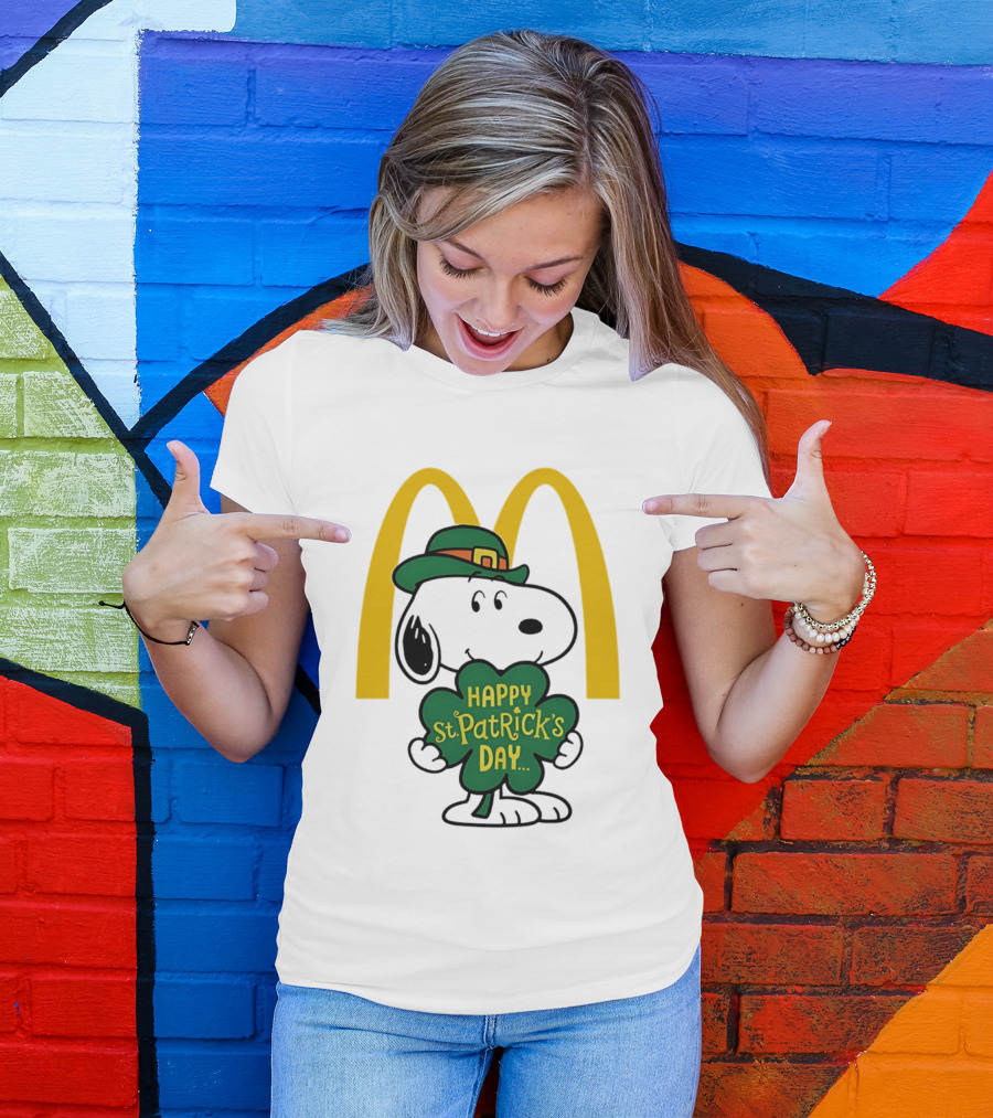McDonald's Snoopy Happy St. Patrick's Day 2026 Collaboration T-Shirt