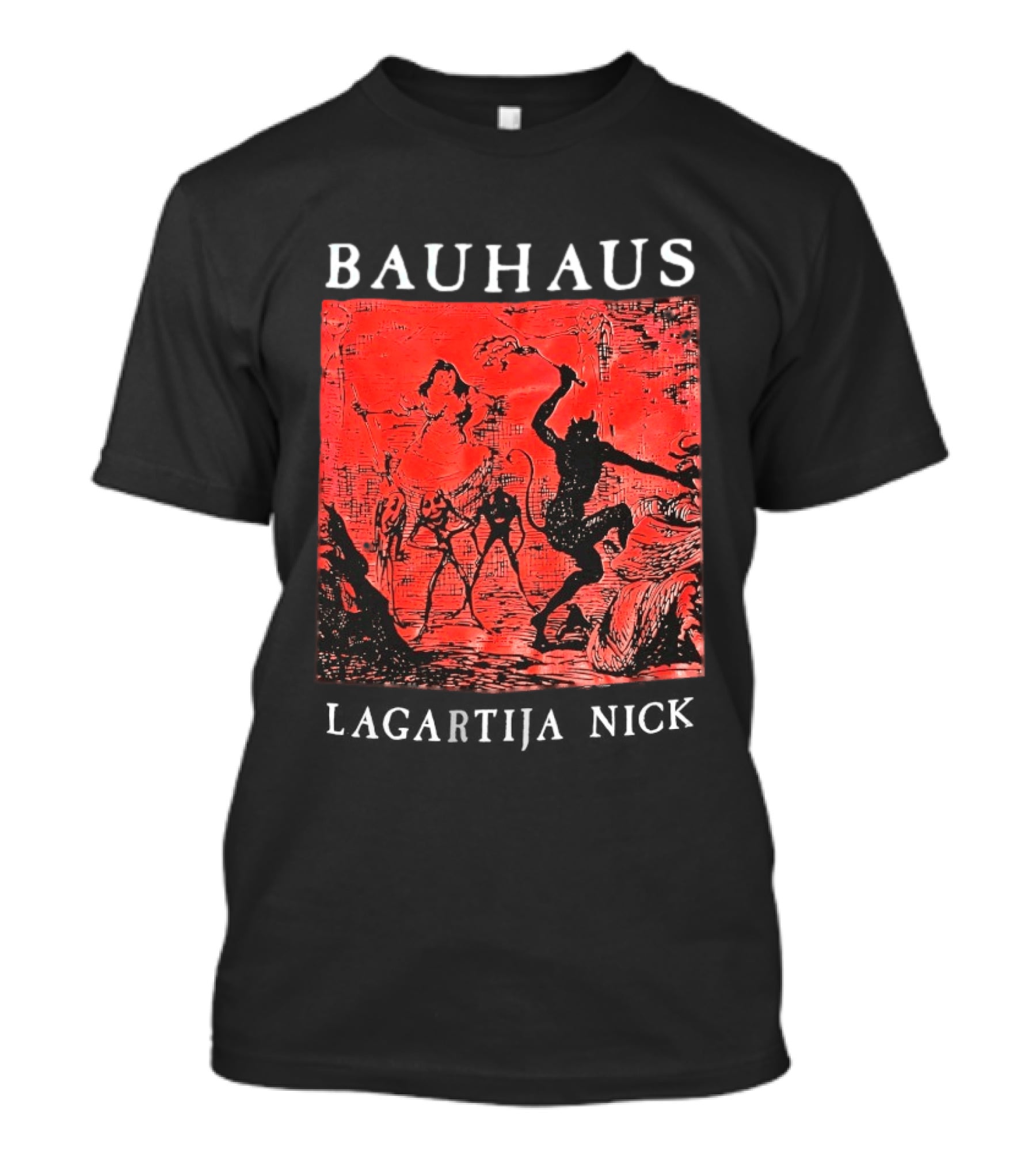 Bauhaus Lagartija Nick Mythical Creature Devil T-Shirt
